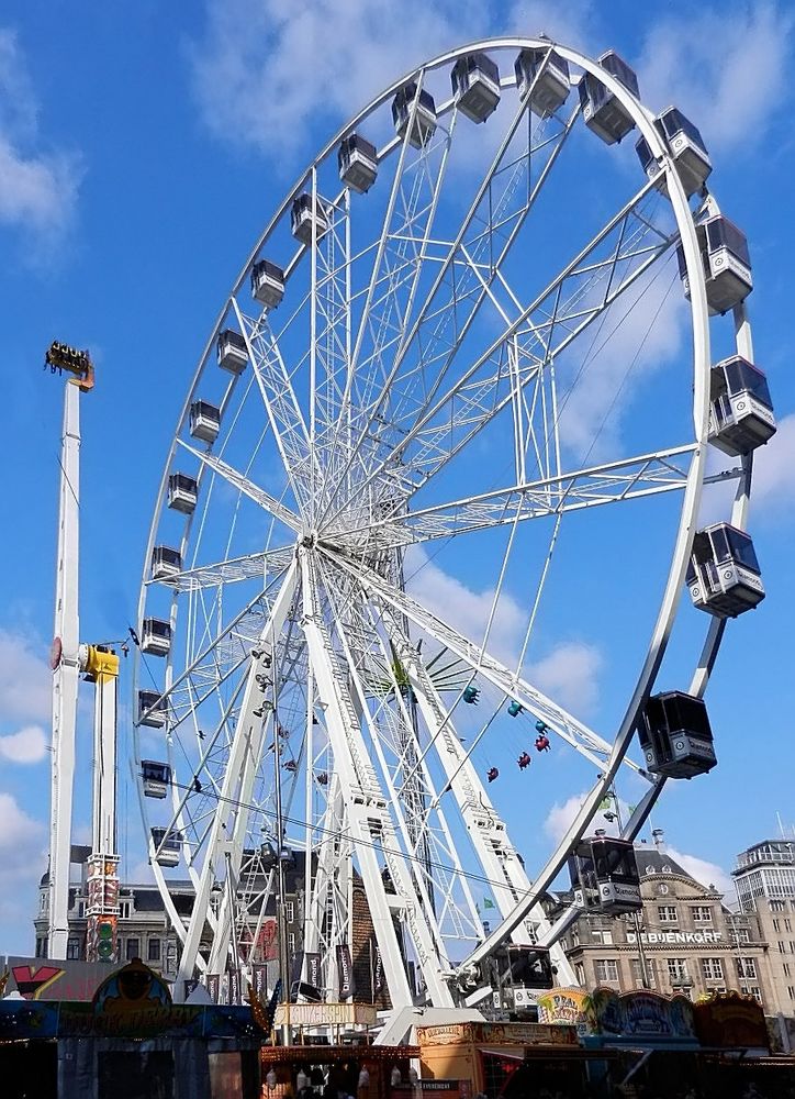 Riesenrad in der City von Amsterdam