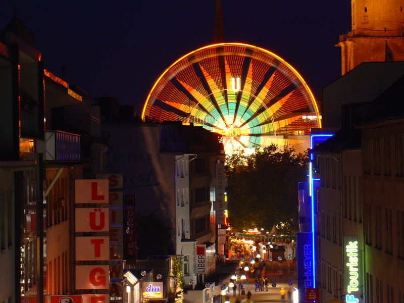 Riesenrad in der Dortmunder Innenstadt