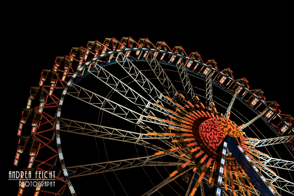 Riesenrad in der Nacht