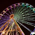 Riesenrad in der Nacht in Erfurt