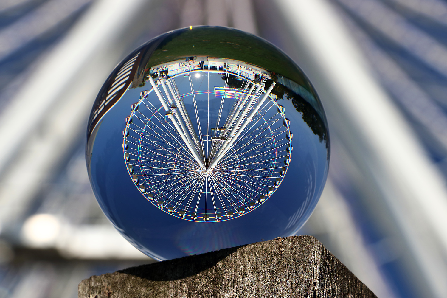 Riesenrad in meiner kleinen Kugel