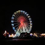 Riesenrad in Stadthagen bei Nacht