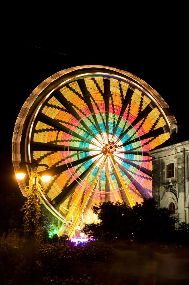 Riesenrad Langzeitbelichtung