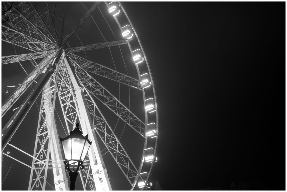 Riesenrad mit Lampe