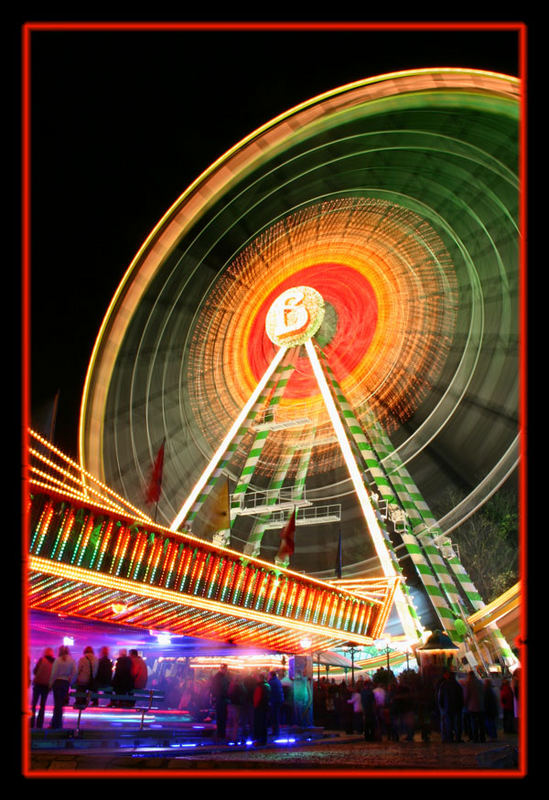 Riesenrad mit Scooter