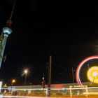 Riesenrad mit TV Tower im Hintergrund