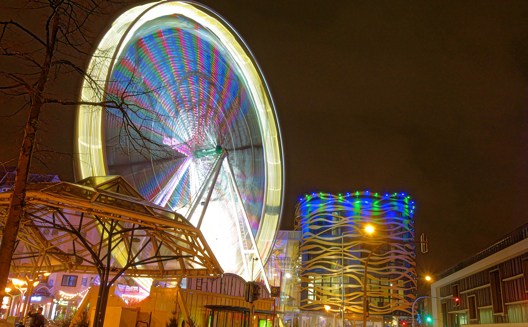 Riesenrad und Königsgalerie