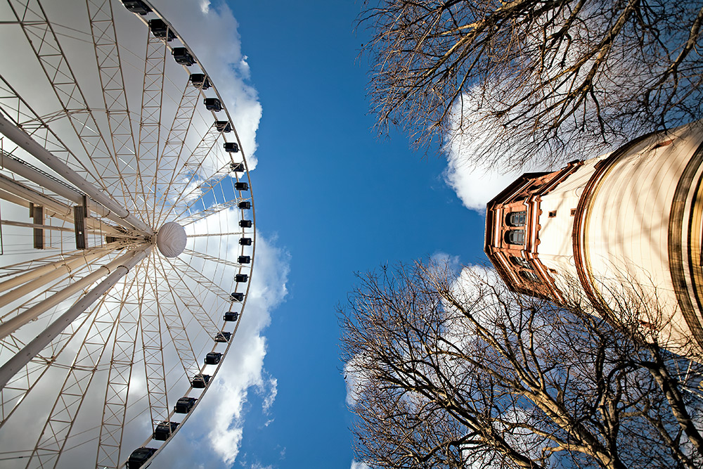 Riesenrad vs. Schlossturm