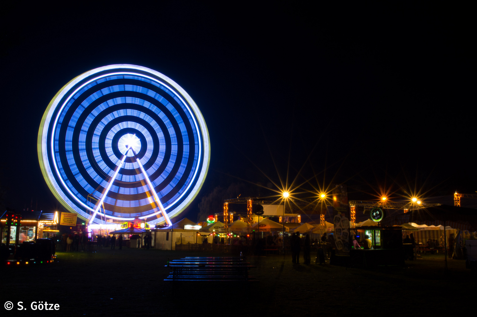 Riesenrad zum Laternenfest in Halle (2014)