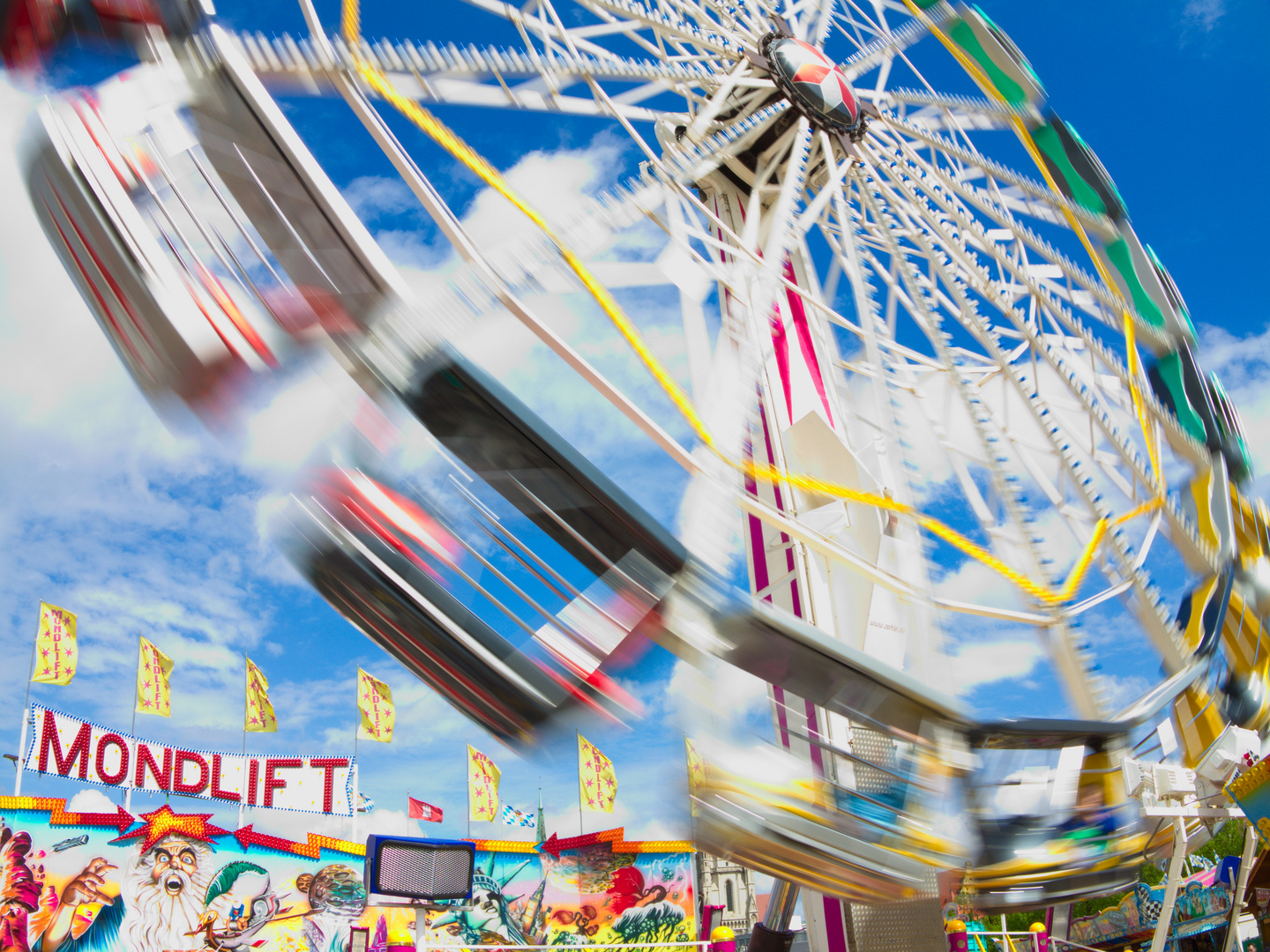 Riesenrad:Dynamik der Bewegung.