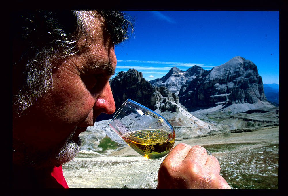 Rieslingprobe auf fast 3000 Meter über N.N.