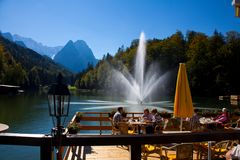 Rießersee bei Garmisch mit Waxensteine