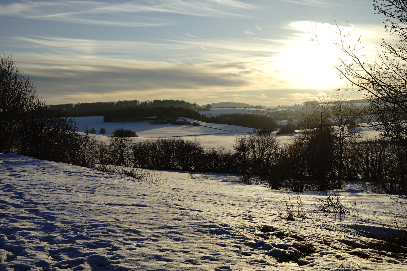 Rietheim-Münsingen ,Hegisweg Blick richtung Sternberg-Gomadingen