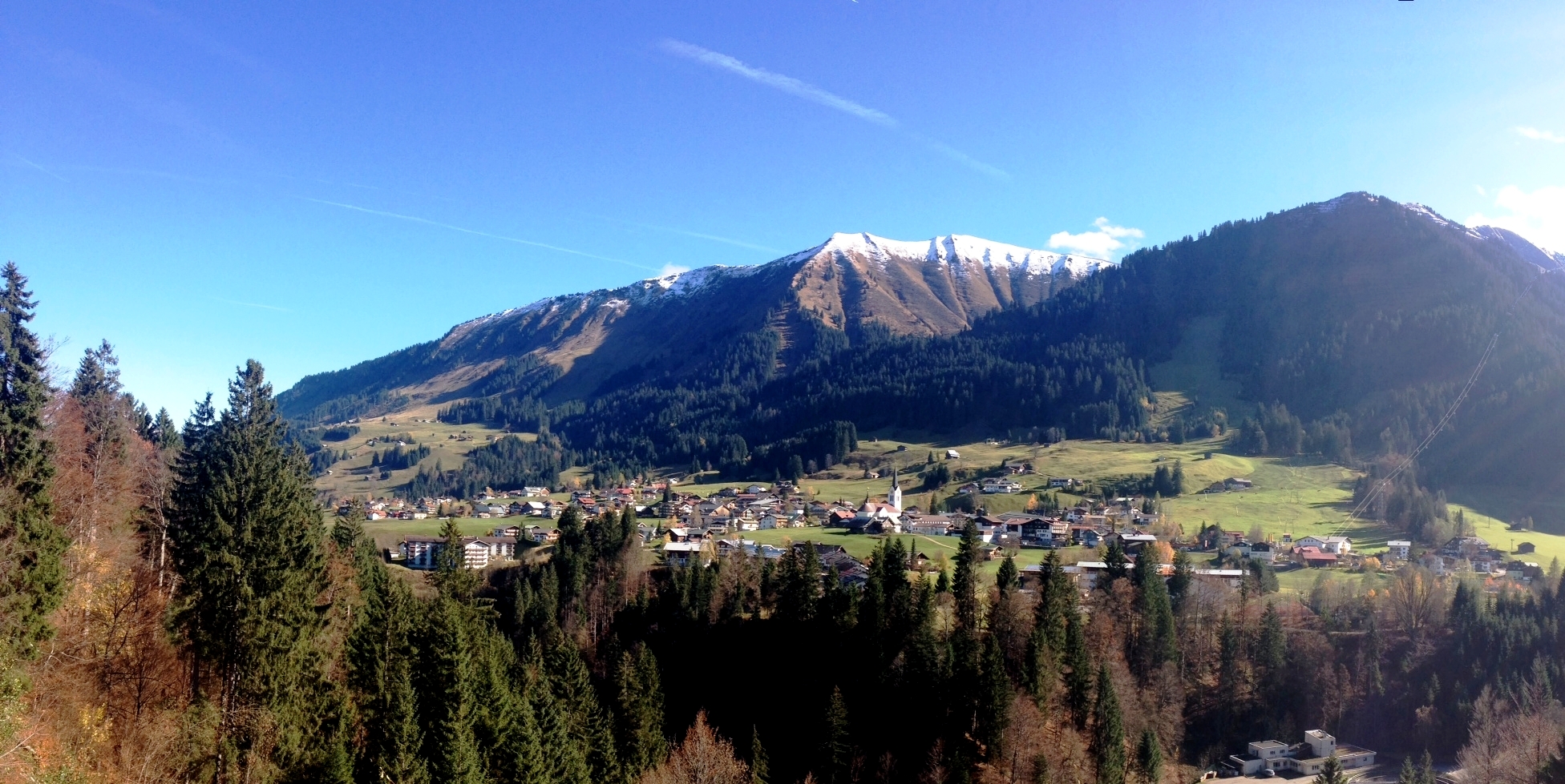 Riezlern Kleinwalsertal im Herbst