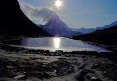 Riffelsee mit Sonne