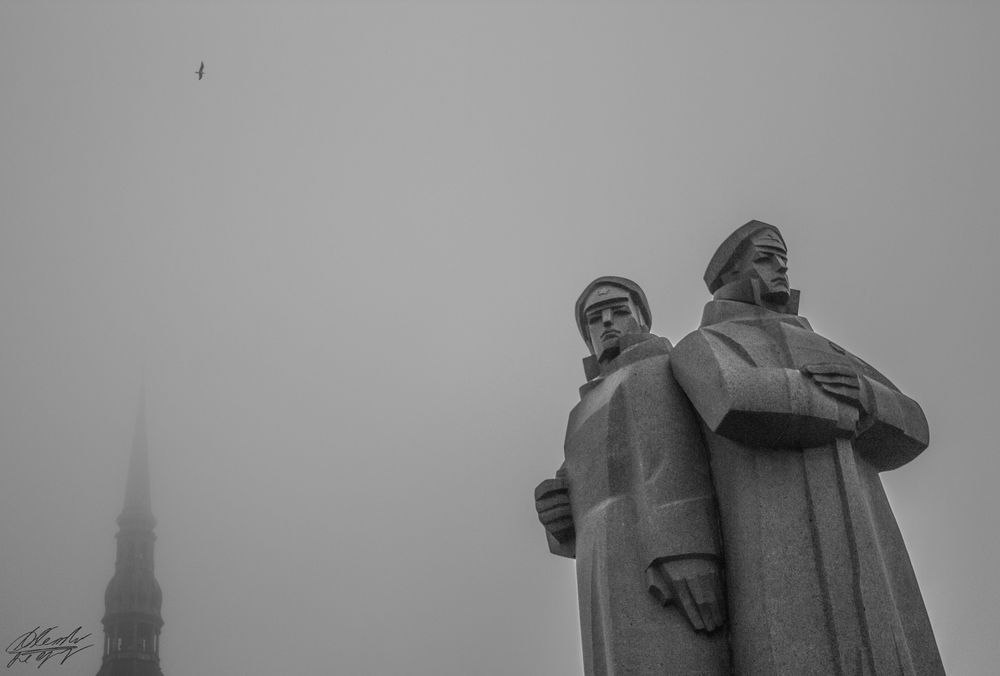 Riflemen monument in Riga