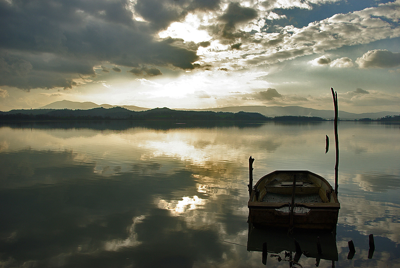 Riflessi al tramonto