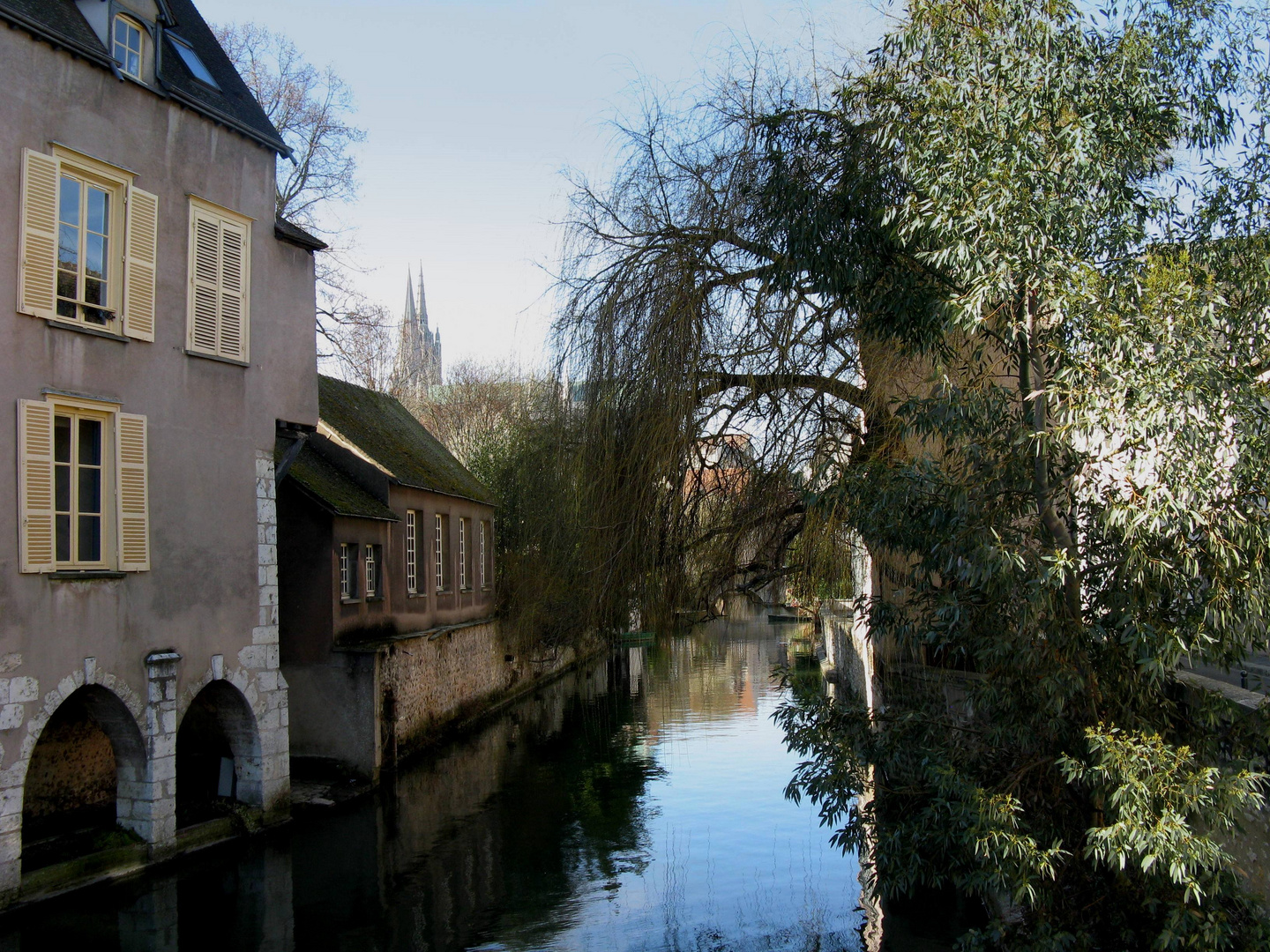 riflessi nel canale