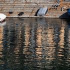 Riflessi nel porto di Laveno