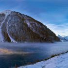 riflessi sul lago di Livigno