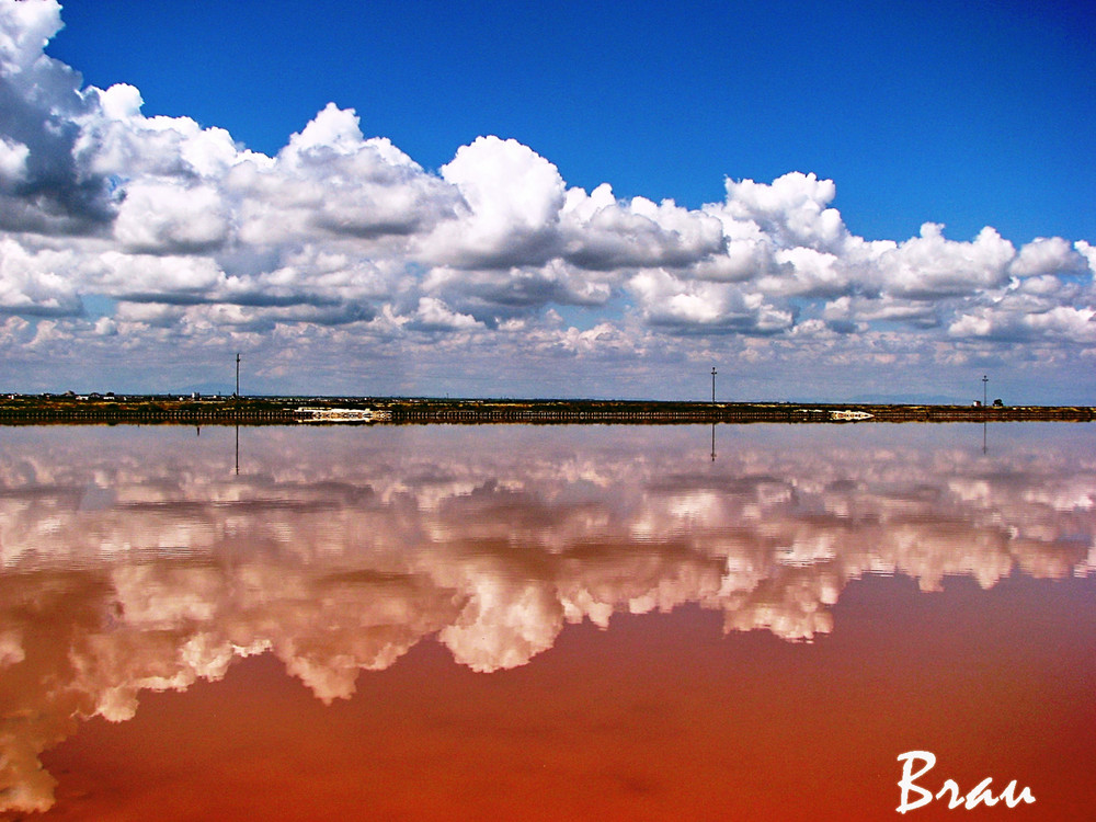 Riflessi sulle saline.