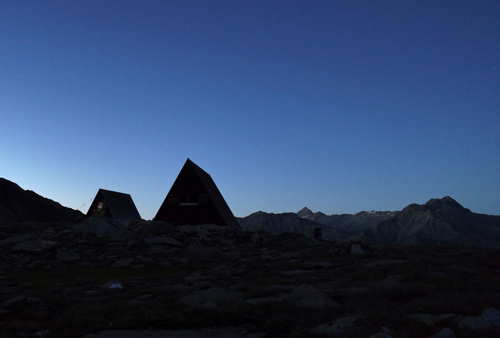 Rifugio Pian Grand: Abenddämmerung