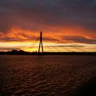 Riga - Brücke beim Sonnenuntergang