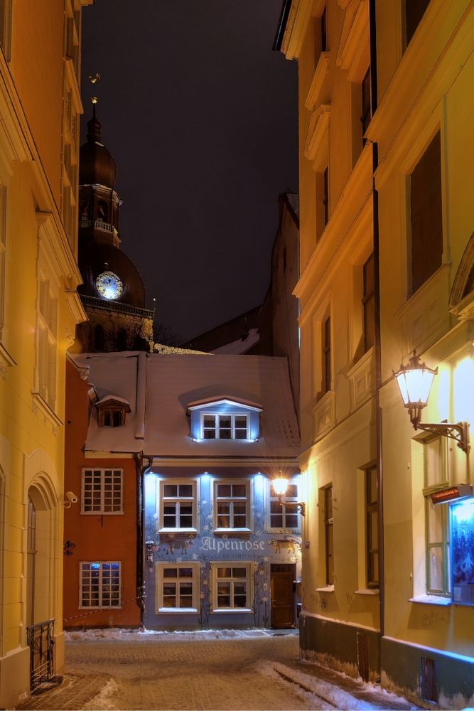 Riga - Eine Gasse in der Altstadt