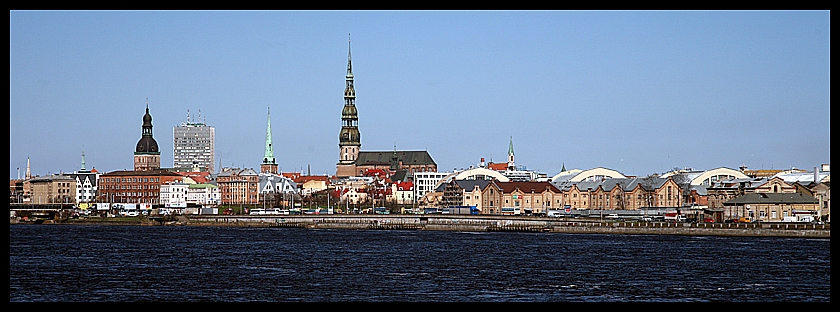 Riga IV - Blick über die Daugava auf die Stadt