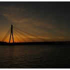 Riga, Latvia - suspension bridge obove Daugava