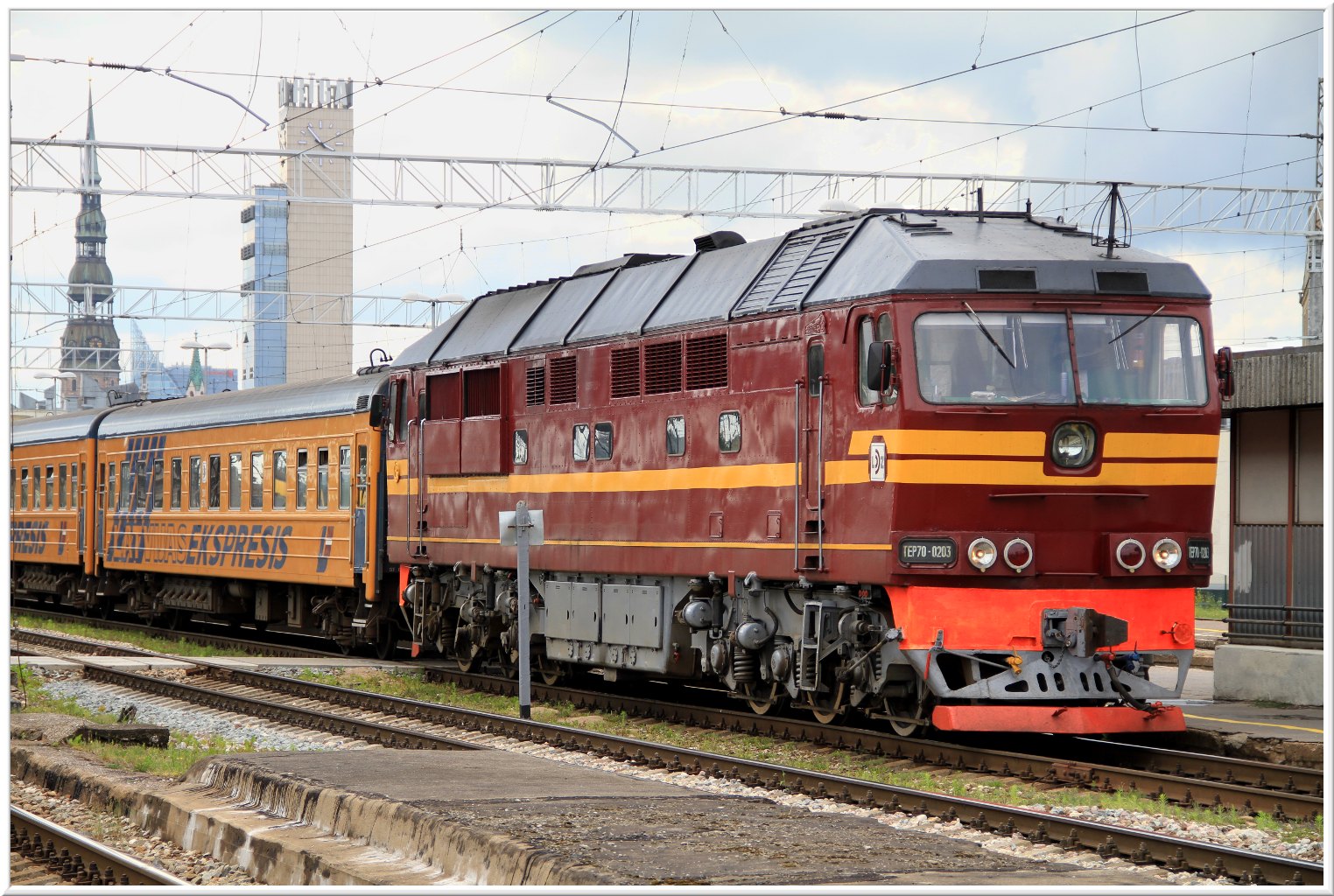 Riga-Moskau-Express mit TEP70