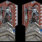 Riga, Schwarzhaeupterhaus Detail 3D Kreuzblick