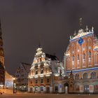 Riga - Schwarzhäupterhaus und Petrikirche