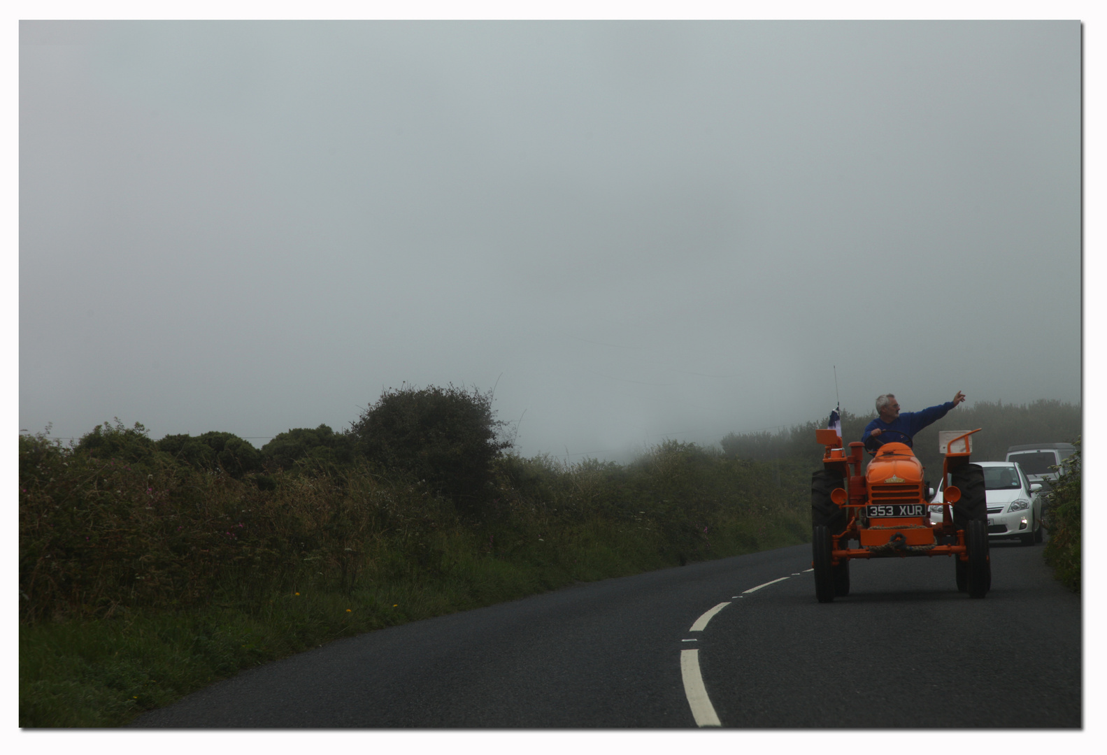 right hand drive ... & fog at Land's End