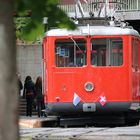 Rigi-Bahn in Vitznau vom Schiff