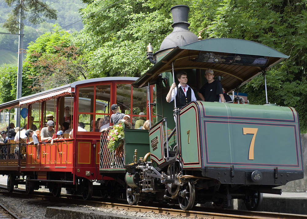 Rigi Dampflok Nr.7 (aka der Teekocher) - diesen Sommer wieder unterwegs