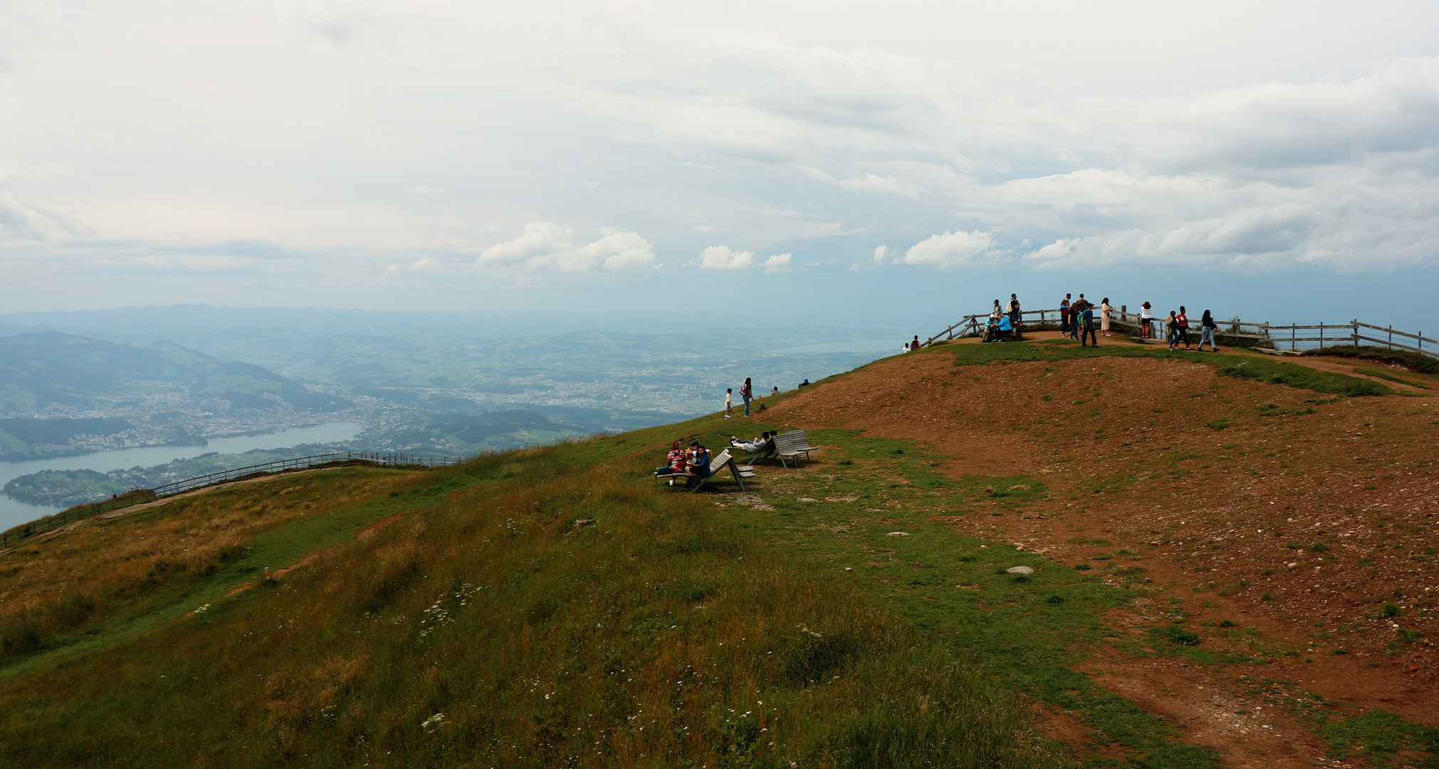 Rigi Kulm, Touristen trotz Kälte