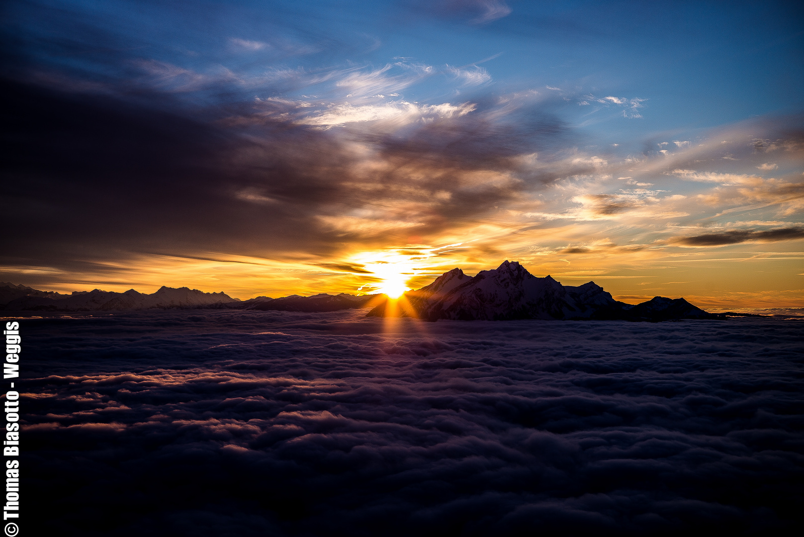 Rigi / Sicht auf Pilatus