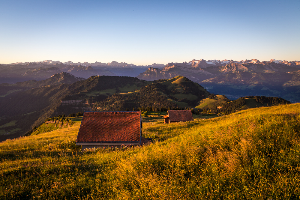 Rigi - Sonnenaufgang in den Alpen