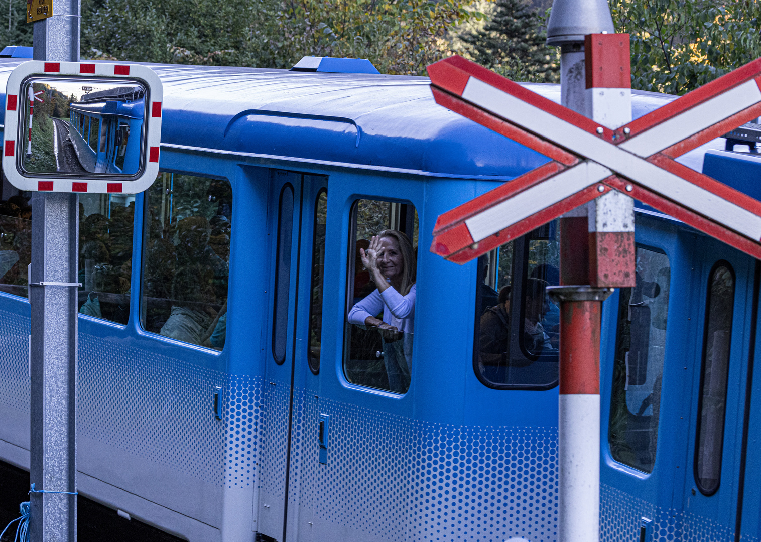 Rigi unbewachter Bahnübergang