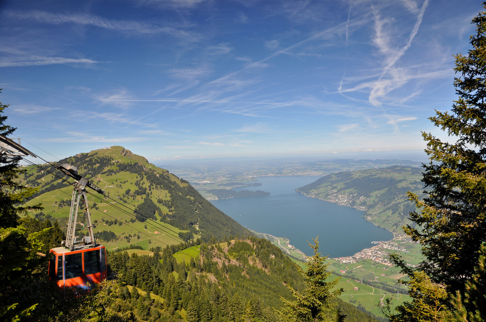 Rigiausblick Richtung Zugersee