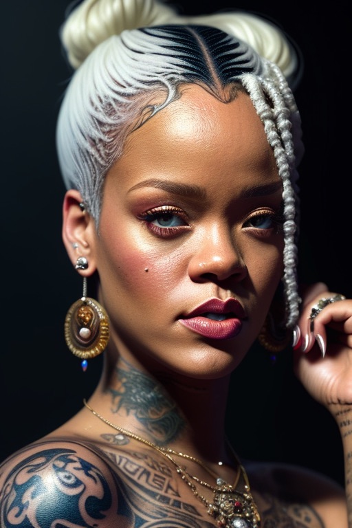 rihanna photorealistic