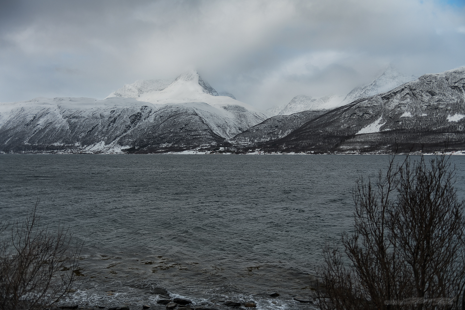 Riidavárri in den Schneewolken