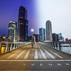 Rijnhavenbrücke Rotterdam (Timeblending Tag und Nacht)