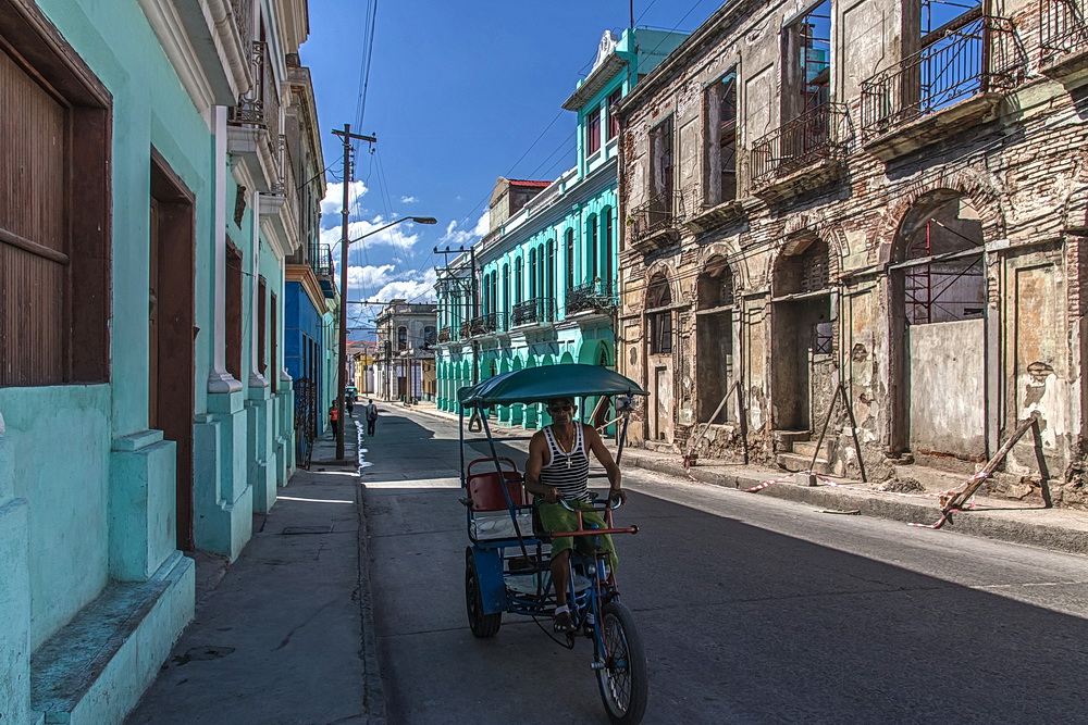 Rikscha-Fahrer in Santiago de Cuba