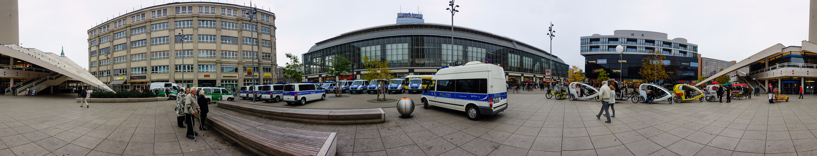 RikschaBullorama, Berlin, Fernsehturm November 2014.