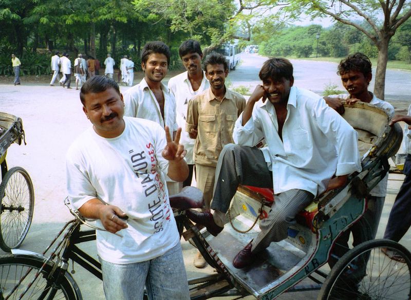 Rikschafahrer in Delhi
