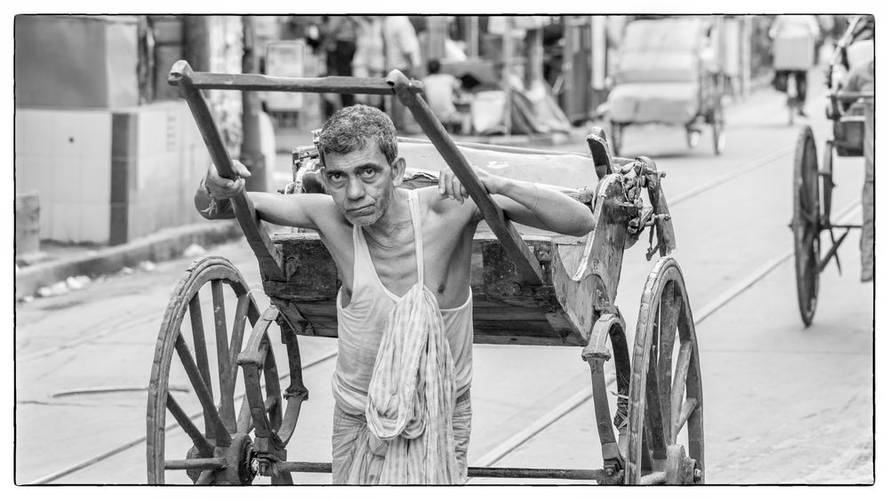 Rikschafahrer in Kalkutta