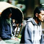 Rikschafahrer in Katmandu