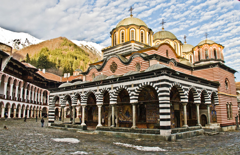 Rila's monastery -ortodox male monastery located in the Rila mountain Bulgaria